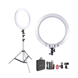 Anillo de luz para casting Neewer 48cm Kit Iluminación Aro de luz - 42W 3200-5600K Soporte de Luz de Acero