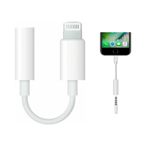 adaptador minijack lightning para grabar móvil